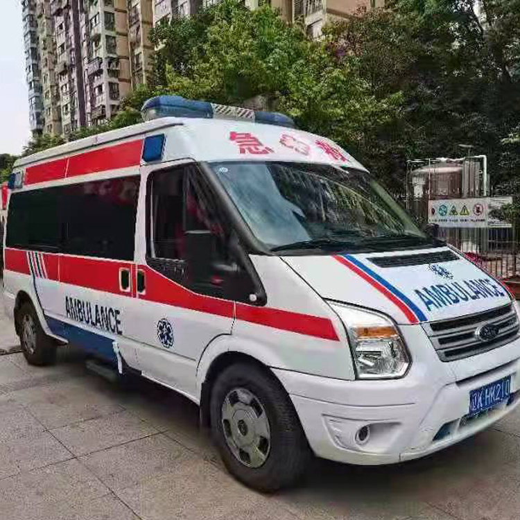 梅县长途救护车护送病人返乡